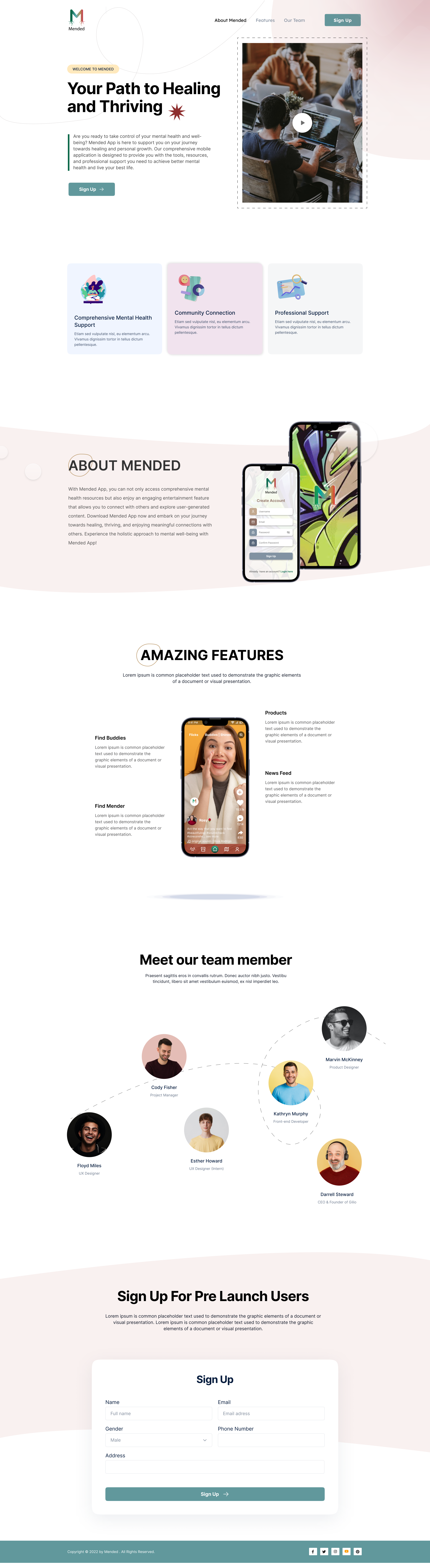 landing page